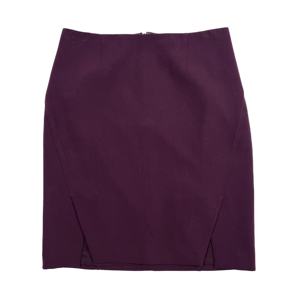 WHBM Stitched Shoulder Open Front Semi-Cropped Moto Blazer Skirt Set Size 10 - Picture 4 of 16